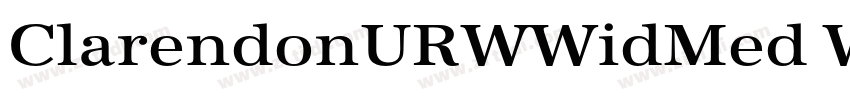 ClarendonURWWidMed W字体转换 ClarendonURWWidMed W字体转换